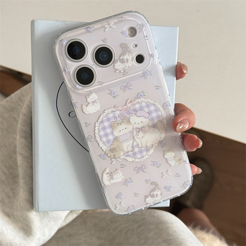 White Floral Pearl iPhone Case